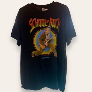 School Of Rock Jack Black Paramount 2023 T-Shirt Tee Black Gildan New Large NWT